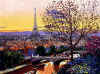 hallam paris sunset