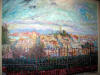 Sassone Original Oil San Francisco Vista with Coit Tower