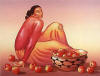 rc gorman woman with apples
