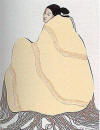 gorman lady in a yellow blanket