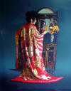 hofmann red kimono