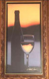 scott jacobs original painting acrylic on canvas sunset sulhouette