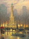 Kinkade Chicago Winter at the Water Tower