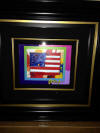 Peter Max Flag with Heart on Blends