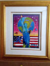Peter Max Liberty with Earth and Flag