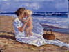 Jane Seymour Mother and Child on the Beach