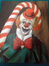 Skelton Candy Cane Clown