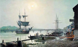 stobart Georgetown Water Street 1845 – Passengers Embarking in the Brig ‘Edward